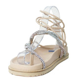 Papete Bege Corda Tiras Brilho Bk172 Vintedoisk